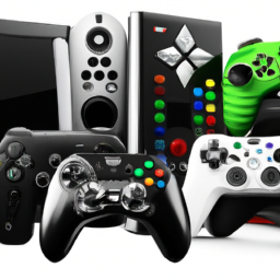 description: an image representing gaming consoles and controllers, showcasing the diversity of gaming options available through xbox all access.