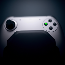 description: an anonymous image showcasing a sleek and futuristic gaming console with a handheld controller, hinting at the next generation of gaming.