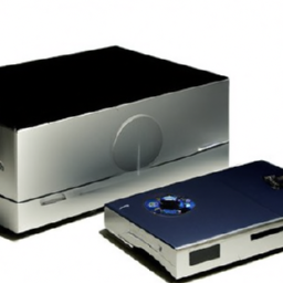 description: an image showing the slim ps5 model side by side with the original ps5. the slim version is noticeably smaller and sleeker, with a detachable disc drive. it has a streamlined appearance and a more compact design, making it easier to fit into entertainment centers. the image highlights the differences in size and the overall aesthetic of the slim ps5 model.