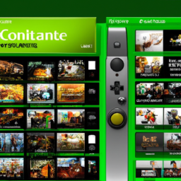 description: a screenshot of a xbox console displaying a selection of digital content available in the microsoft store, including games, movies, and tv shows.