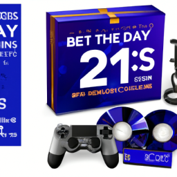 An image of a PlayStation 5 console bundle with bonus accessories and a 20% discount.