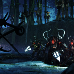 description: an anonymous image featuring a futuristic battlefield with soldiers in high-tech armor engaging in intense combat. the soldiers are seen using advanced weapons and teamwork to overcome enemy forces. the image depicts the action-packed nature of helldivers 2, showcasing its co-op and looter-shooter elements.