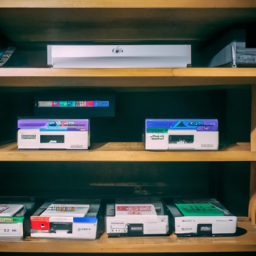 description: an anonymous image showcasing a collection of retro nintendo consoles, including the nes classic edition, super nes, and nintendo 64, arranged neatly on a shelf.