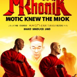 description: a fan-made poster for a mortal kombat shaolin monks remaster on pc. the poster features updated graphics and the tagline "relive the classic with modern technology."