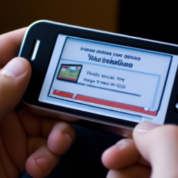 description: an image of a person holding a mobile device with a nintendo ds emulator running and a classic mario game displayed on the screen.