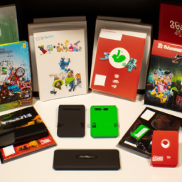 description: an anonymous image showcasing a variety of nintendo switch game covers, accessories, and merchandise, highlighting the diverse offerings available at the nintendo shop.