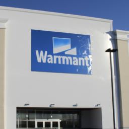 A large, white building with a blue Walmart sign in front of it. Category: Upcoming Games