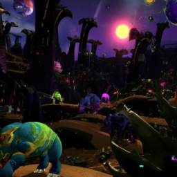 description: a screenshot from a third-party xbox game showing a vibrant and immersive virtual world filled with unique creatures, capturing the essence of the palworld gameplay experience.