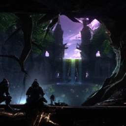 description: an anonymous image depicting a group of players exploring a dark and mysterious dungeon in remnant 2's the awakened king dlc. players are armed with powerful weapons and wearing unique armor sets, ready to face the challenges that await them. the environment is filled with eerie lighting, intricate details, and menacing enemies lurking in the shadows. the image captures the thrilling and immersive experience that players can expect from the dlc.