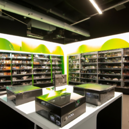 A retail store with a wide selection of gaming consoles, accessories, and games. Category: Xbox