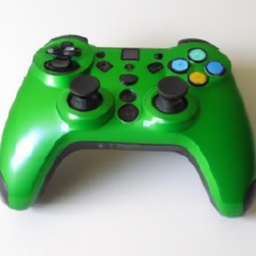 description: an anonymous image shows a sleek and modern xbox wireless controller in the velocity green color variant. the bright green color covers the entire controller, giving it a vibrant and energetic appearance. the controller features all the standard buttons and joysticks, with a comfortable grip and seamless wireless connectivity. this velocity green controller is a perfect addition to any xbox gaming setup, adding a pop of color and style.